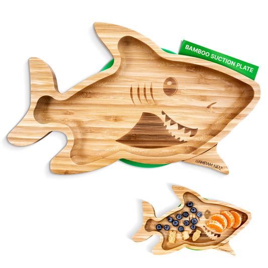 Bamboo Baby Shark Suction Plate