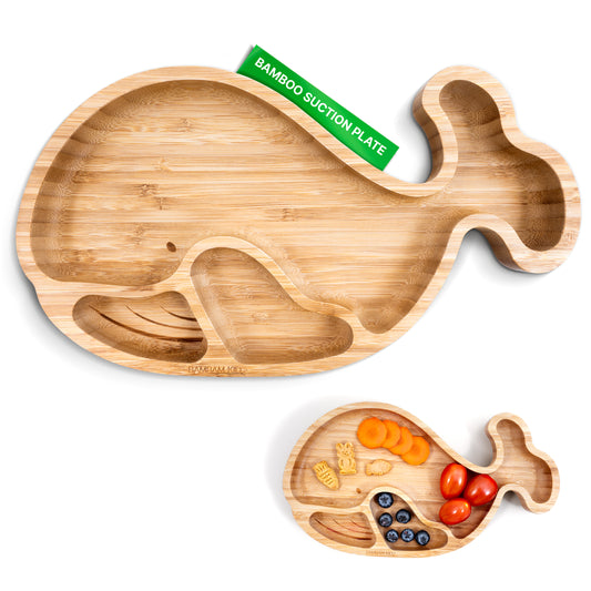 Bamboo Little Whale Suction Plate